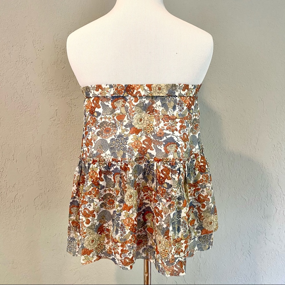 NWT Frye Cream Floral Magdalena Circle Skirt, XS - Picture 8 of 15